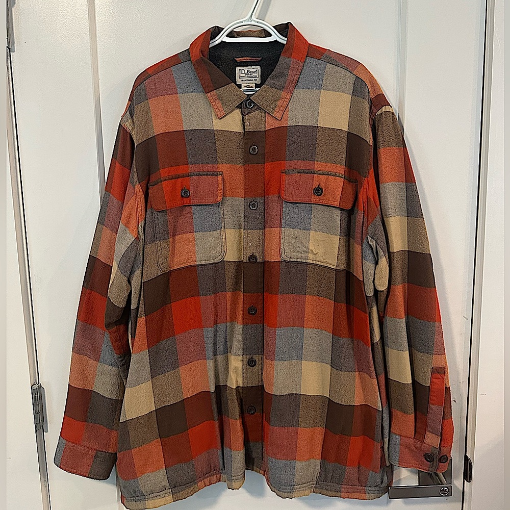 L.L. Bean Fleece-Lined Flannel Shirt